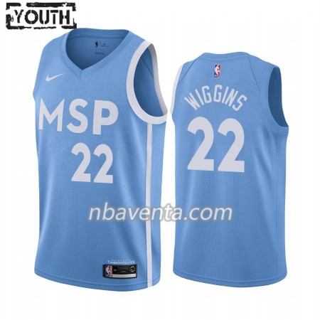 Camiseta Niños Minnesota Timberwolves Andrew Wiggins 22 2019-20 Nike City Edition Swingman